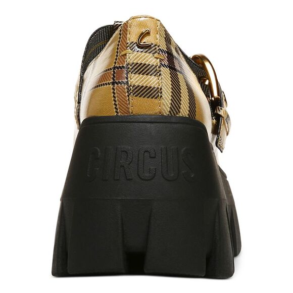 NWT CIRCUS NY Womens Yellow Plaid Amy Round Toe Platform Loafers Shoes 8 M - Picture 3 of 5